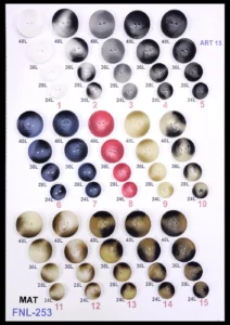 Polyesterknappar – art. 15: FNL-253