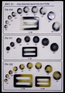 Polyesterknappar – art. 01: FN-102