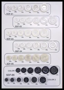 Polyesterknappar – SDF-02, SDF-03, SDF-04, SDF-05, SDF-06