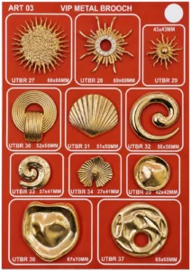 Išskirtiniai metaliniai aksesuarai – art. 03: UTBR 30, UTBR 36, UTBR 31, UTBR 37, UTBR 32