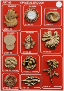 Išskirtiniai metaliniai aksesuarai – art. 02: UTBR 16, UTBR 24, UTBR 17, UTBR 18, UTBR 26, UTBR 25