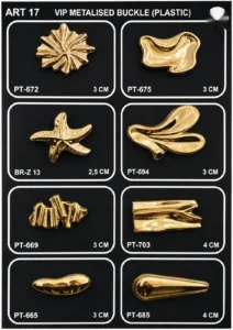 Išskirtiniai metaliniai aksesuarai – art. 17: PT-672, BR-Z 13, PT-669, PT-665, PT-694, PT-703 …