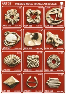 Išskirtiniai metaliniai aksesuarai – art. 38: ARK 384, ARK 387, ARK 390, ARK 393, ARK 385, ARK 388 …