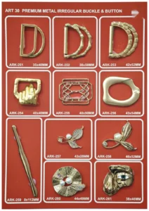 Išskirtiniai metaliniai aksesuarai – art. 30: ARK-251, ARK-259, ARK-252, ARK-260, ARK-253, ARK-261