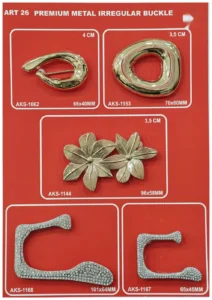 Išskirtiniai metaliniai aksesuarai – art. 26: AKS-1062, AKS-1168, AKS-1153, AKS-1144, AKS-1167