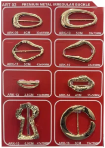 Išskirtiniai metaliniai aksesuarai – art. 02: ARK-09, ARK-13, RK-15, ARK-14, RK-16