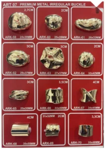 Išskirtiniai metaliniai aksesuarai – art. 07: ARK-59, ARK-62, ARK-65, ARK-63, ARK-66, ARK-61 …