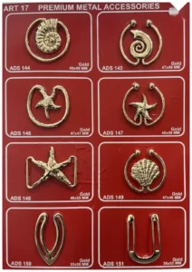 Išskirtiniai metaliniai aksesuarai – art. 17: ADS 144, ADS 148, ADS 150, ADS 145, ADS 149, ADS 151