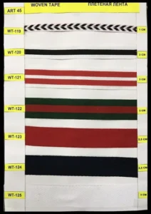 Trükitud paelad – art. 45: WT-120, WT-121, WT-122, WT-124, WT-125