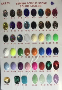 Sew-On Rhinestones – art. 03: R-12, R-15, R-16, R-21, R-24, R-25 …