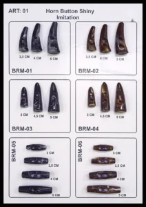 Рогови копчета – арт. 01: BRM-03, BRM-02, BRM-04