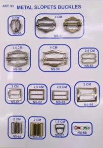 Metal Tokalar – art. 03: NS-58, NS-65, NS-57, NS-59, NS-60, NS-68
